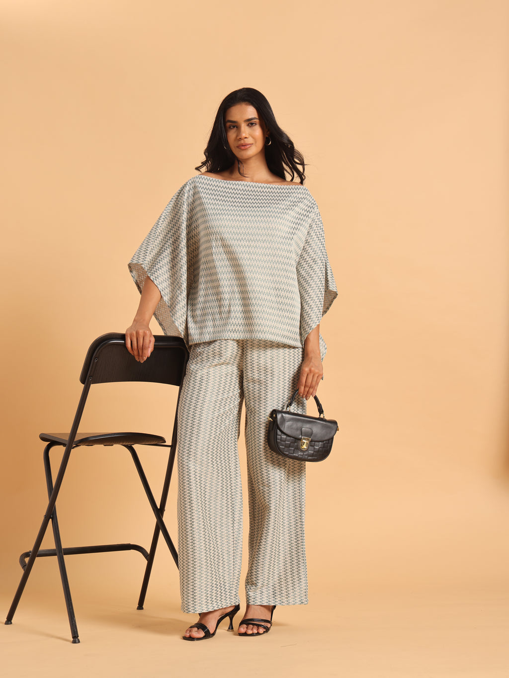 Missoni zig zag boat neck coord set