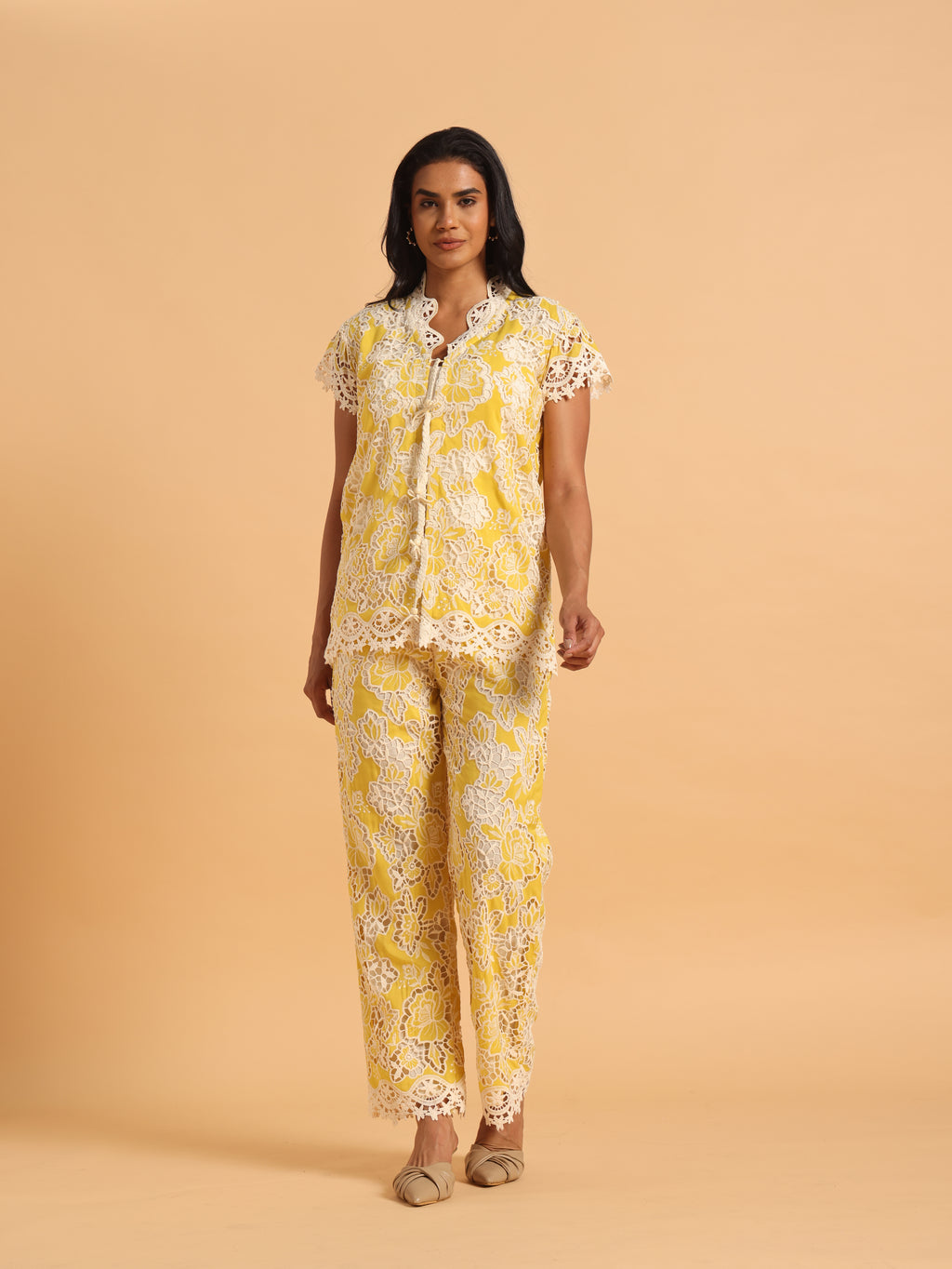 Sunny braid tie up coord set
