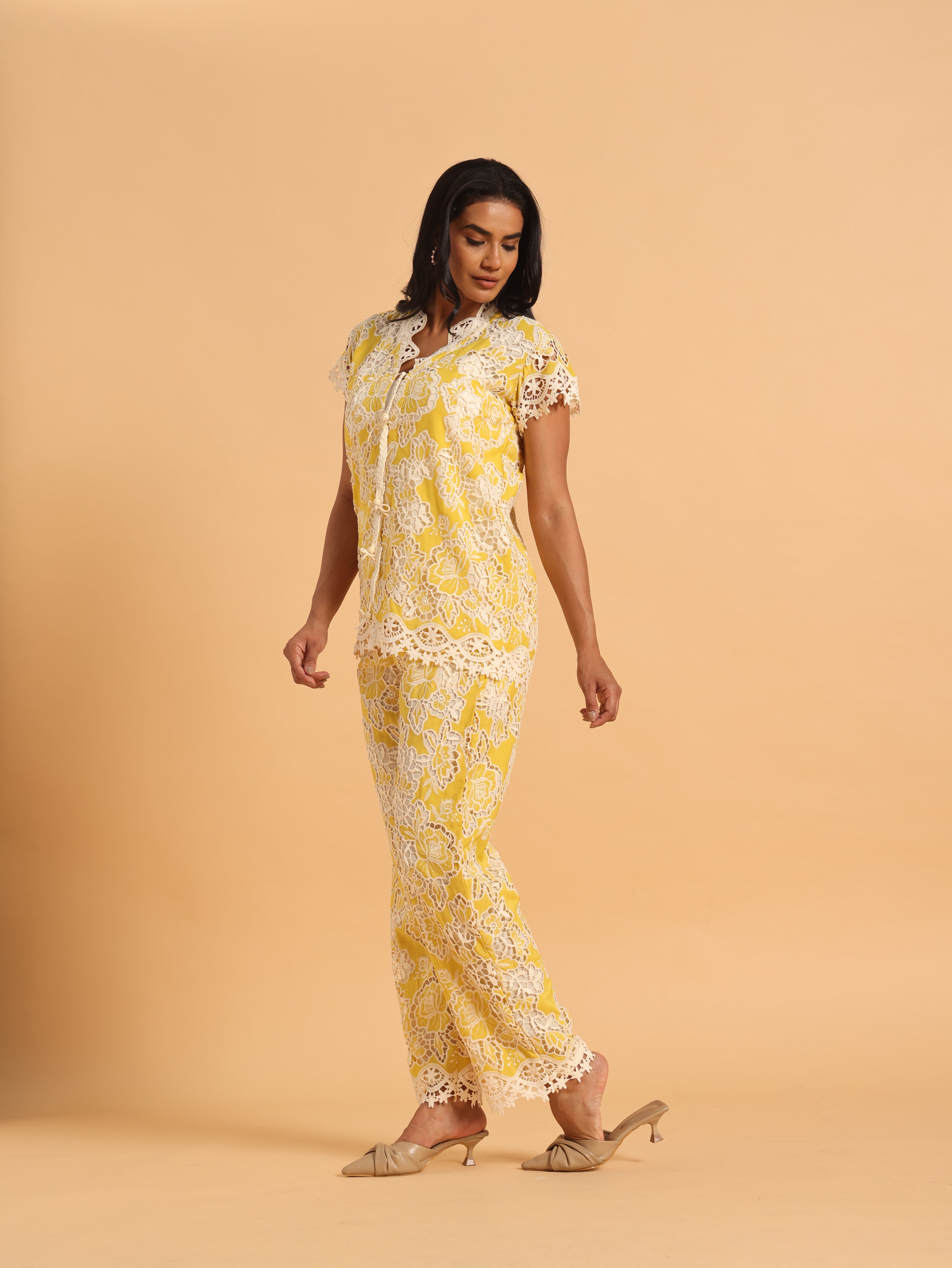 Sunny braid tie up coord set