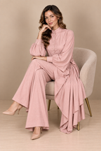 Pink Taupe Draped Co-Ord Set
