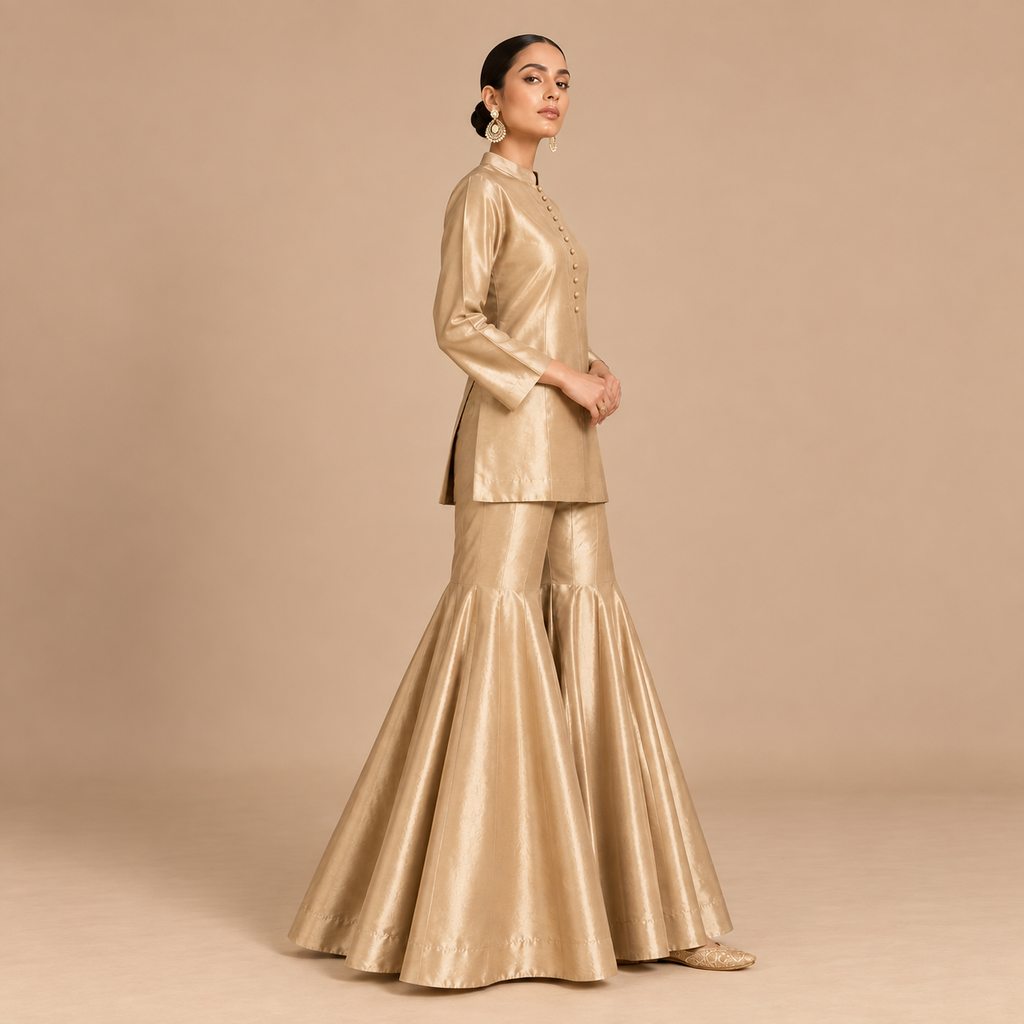 Golden sharara set
