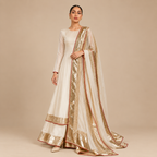 Ivory Anarkali Sharara Set