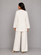 White cotton coord set