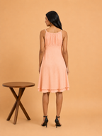 Peach halter dress