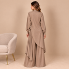 Taupe Draped Co-Ord Set