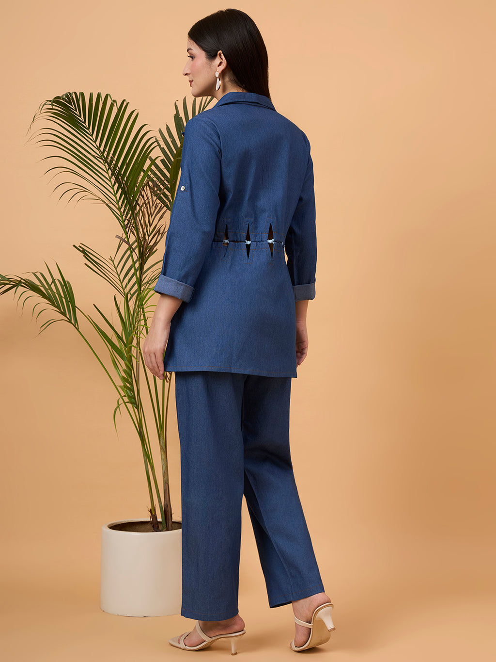 Blue denim coord set