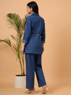 Blue denim coord set