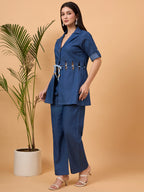 Blue denim coord set