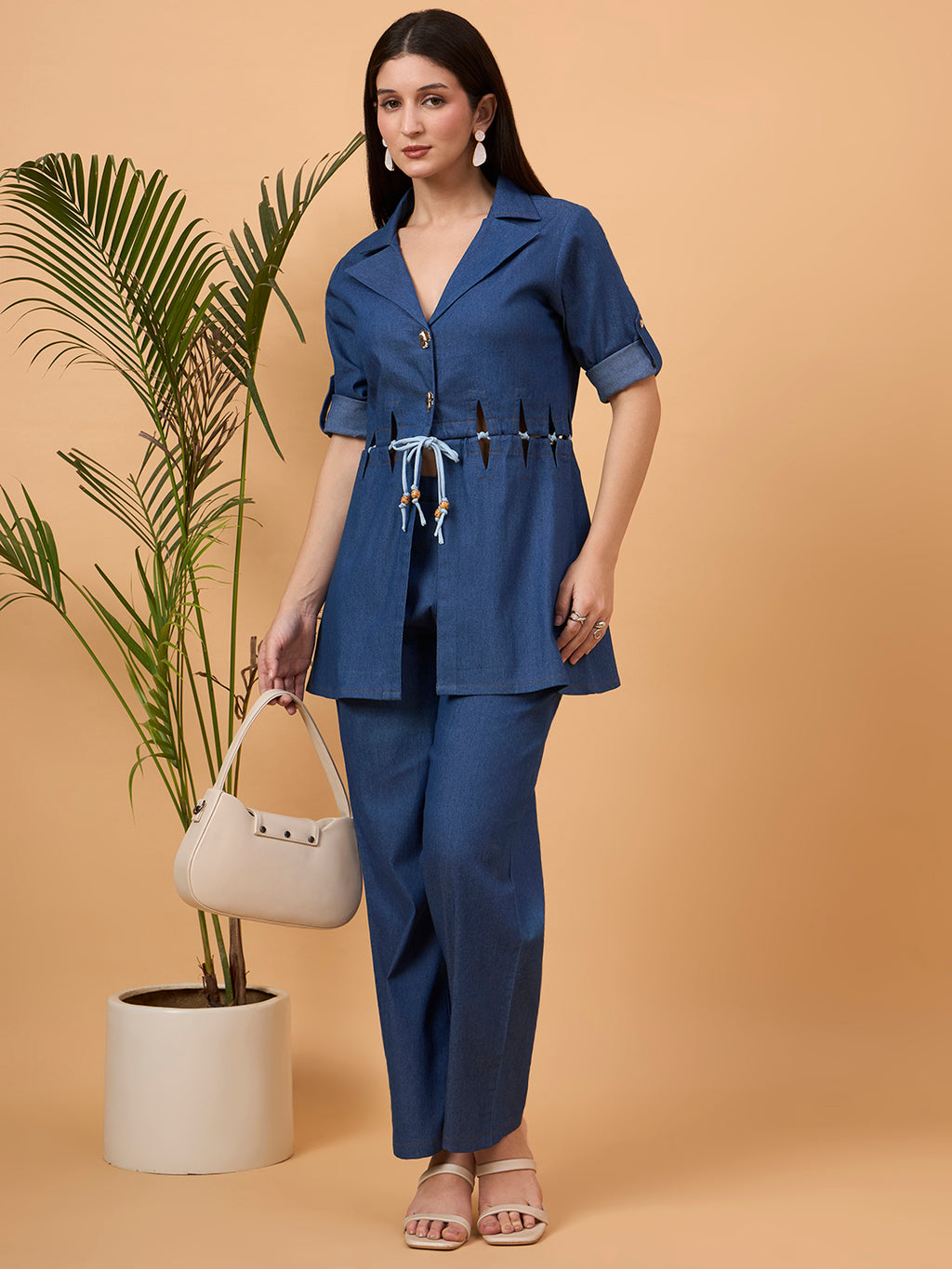 Blue denim coord set