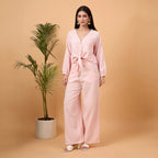 Light pink cotton coord set