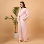 Light pink cotton coord set