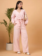 Light pink cotton coord set