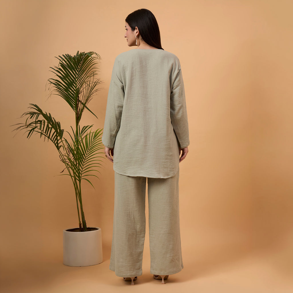 Olive green loungewear co-ord set