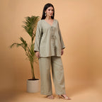 Olive green loungewear co-ord set
