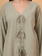 Olive green loungewear co-ord set
