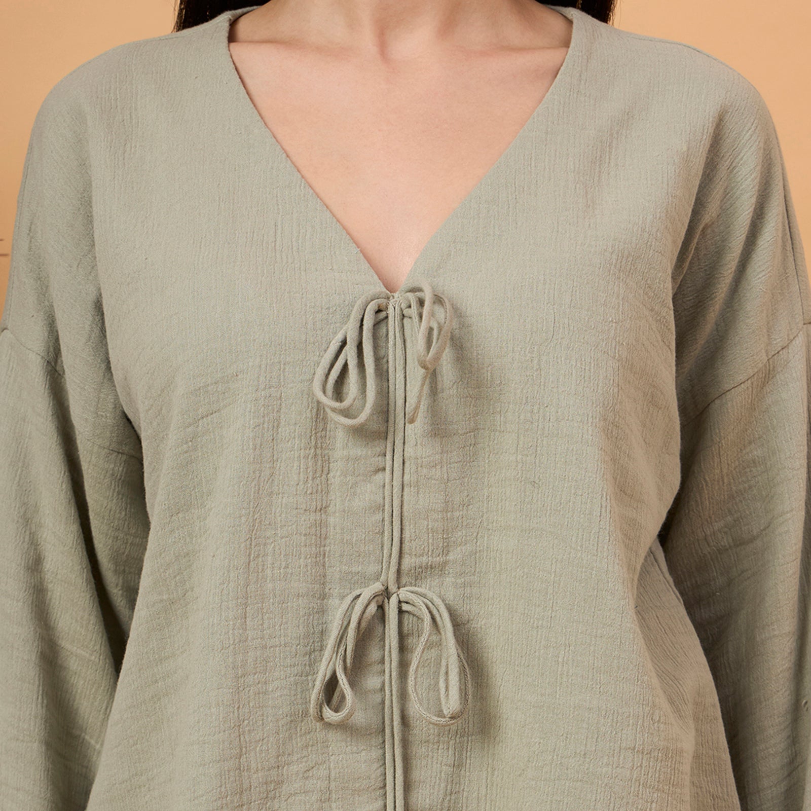 Olive green loungewear co-ord set