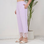 Lavender cutwork KP set with bag
