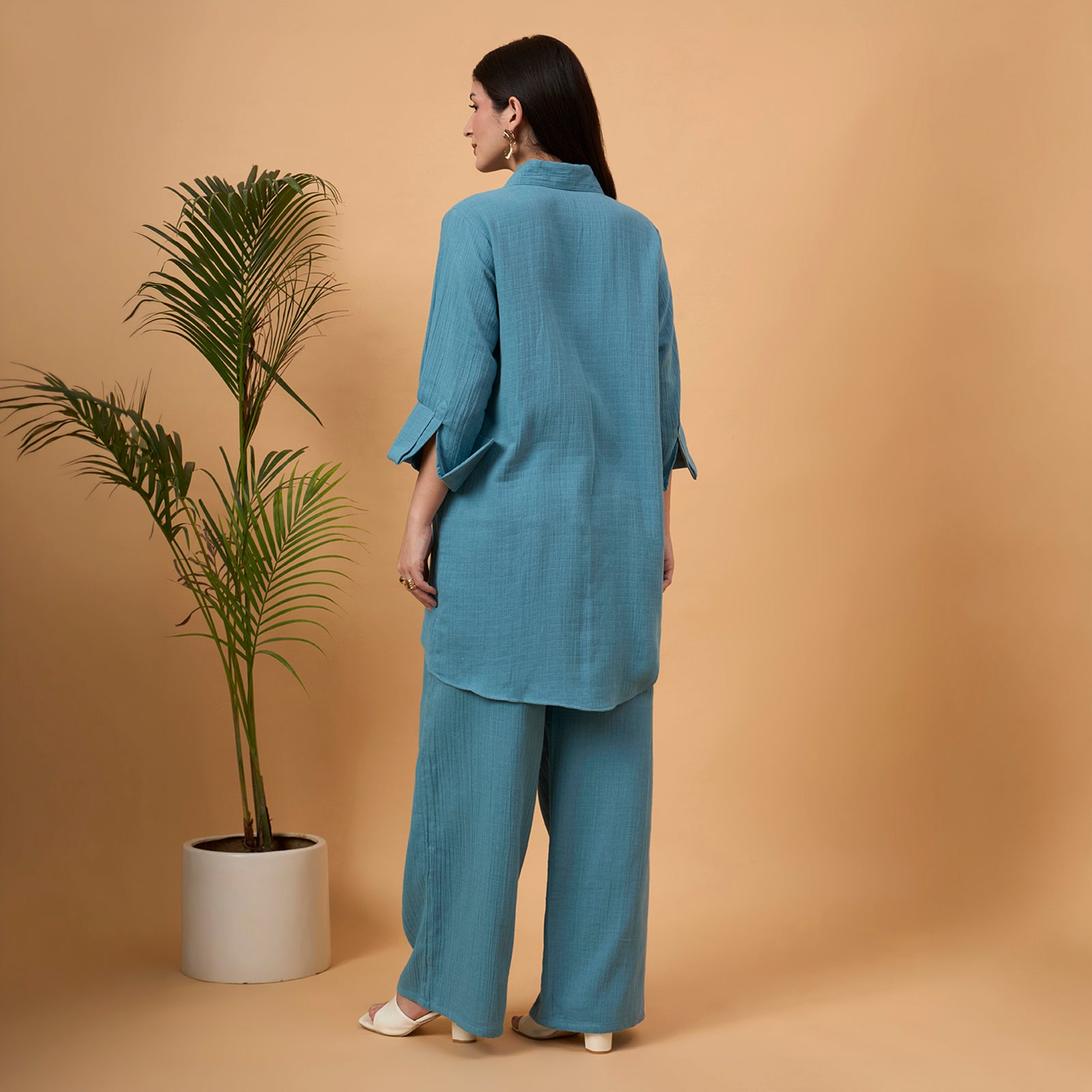 Collared Kurta Shirt coord set