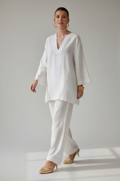 White Linen coord set