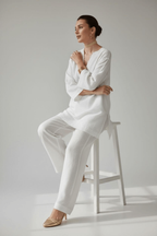 White Linen coord set