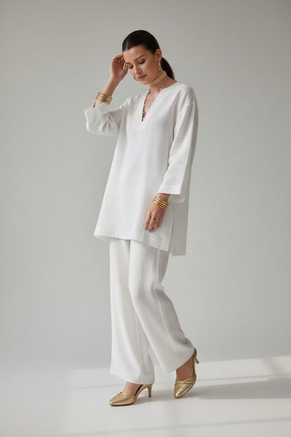White Linen coord set