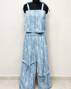 Swarovski stones denim coord set