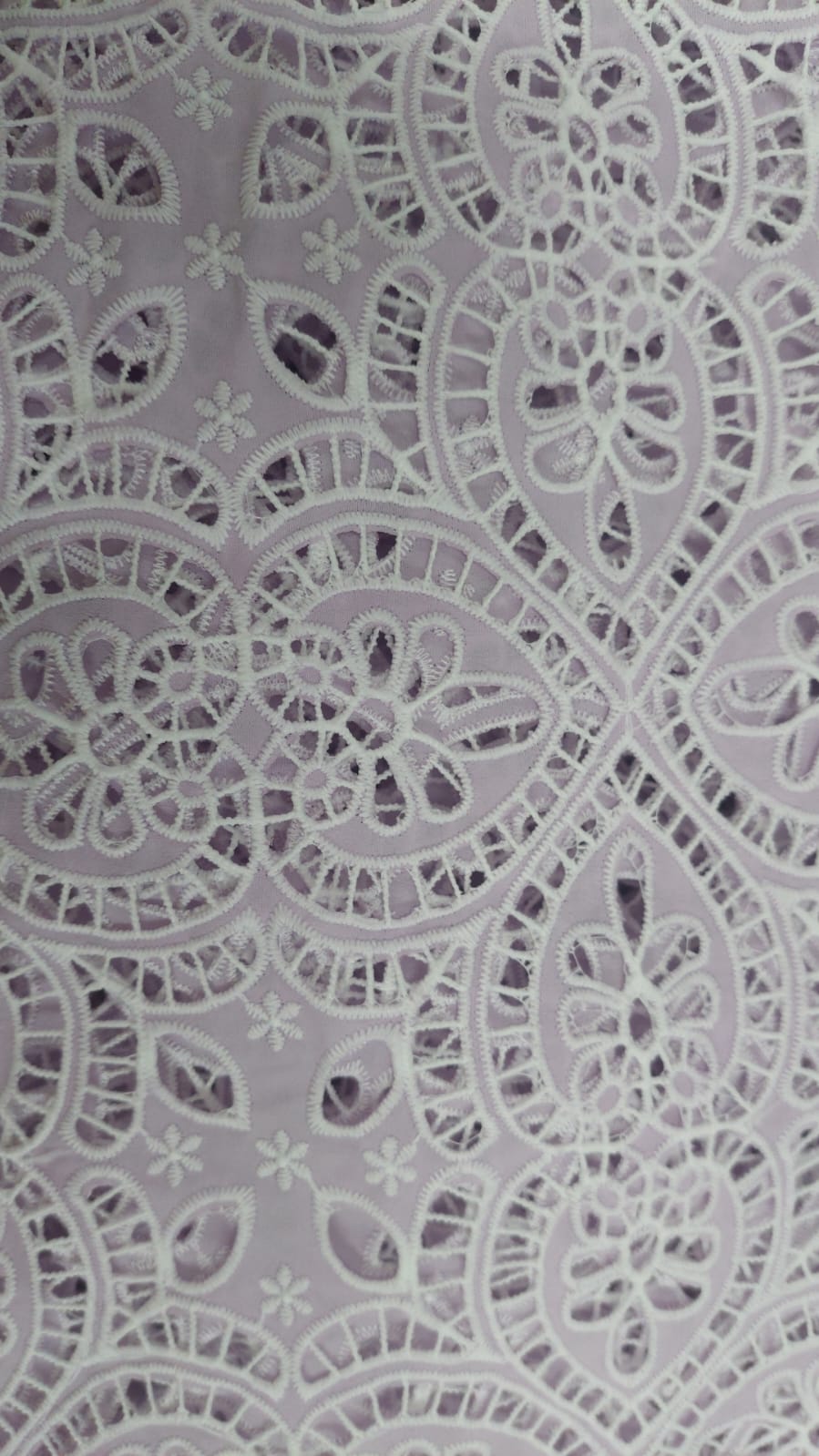 Blue cutwork dress