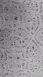 Blue cutwork dress