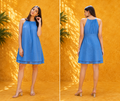Blue halter dress
