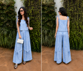 Swarovski stones denim coord set